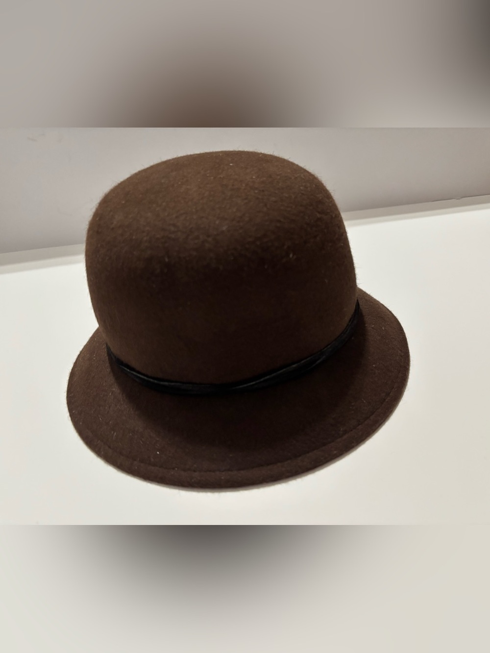 Vintage Corroboree Hat Company Australia Brown Wool Felt Bowler/Derby Hat